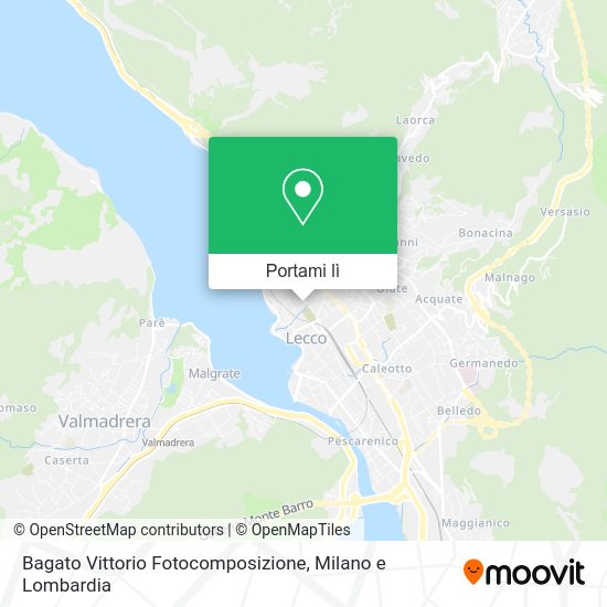 Mappa Bagato Vittorio Fotocomposizione