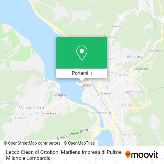 Mappa Lecco Clean di Ottoboni Marilena Impresa di Pulizie