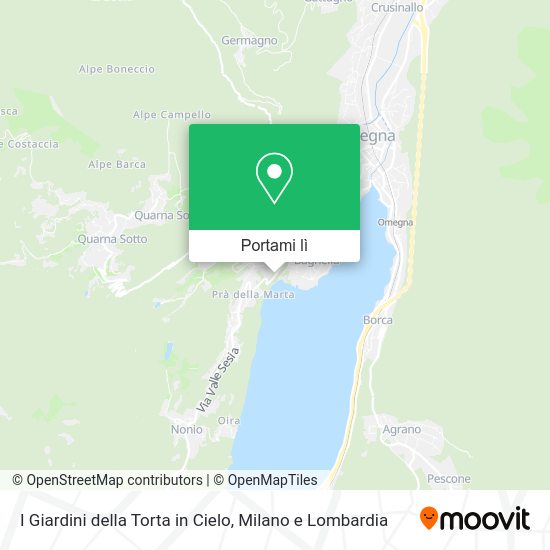 Mappa I Giardini della Torta in Cielo