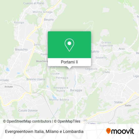 Mappa Evergreentown Italia