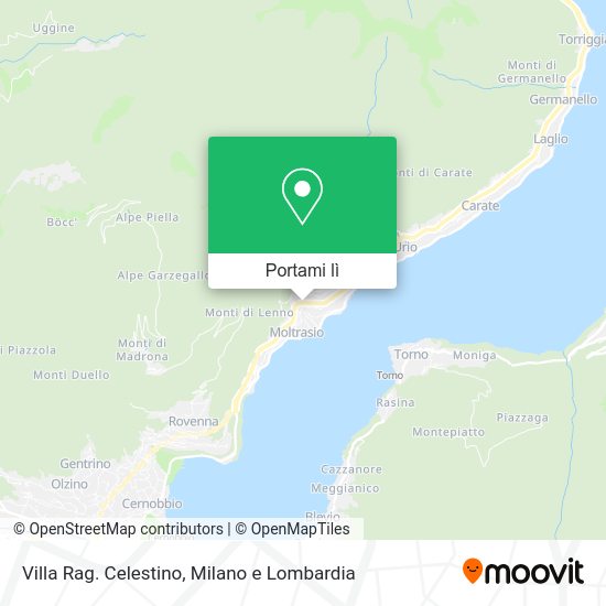 Mappa Villa Rag. Celestino