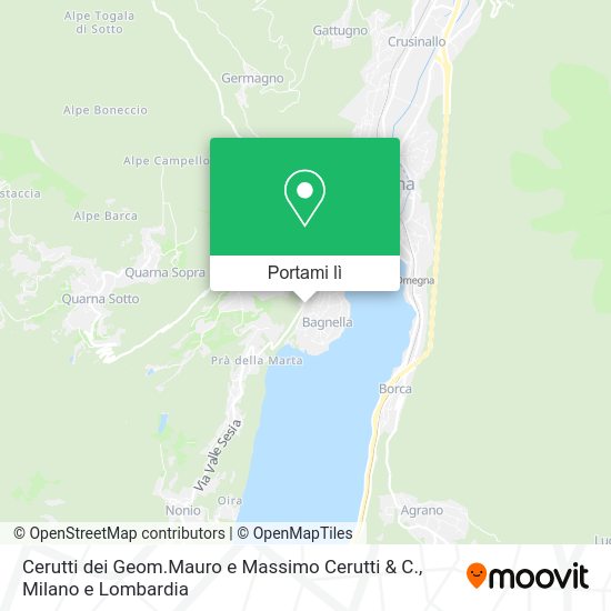 Mappa Cerutti dei Geom.Mauro e Massimo Cerutti & C.