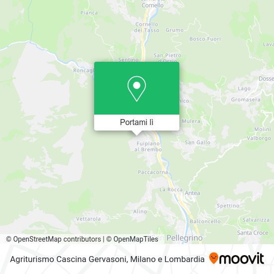 Mappa Agriturismo Cascina Gervasoni