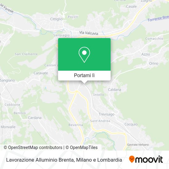Mappa Lavorazione Alluminio Brenta