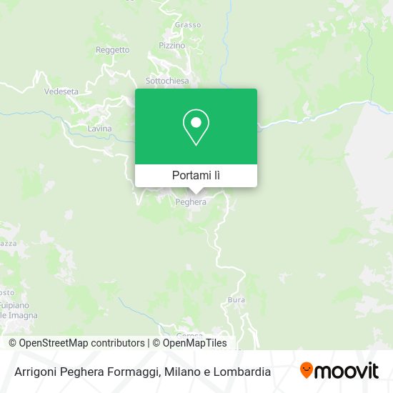 Mappa Arrigoni Peghera Formaggi
