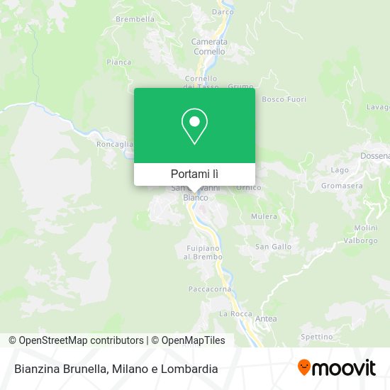 Mappa Bianzina Brunella