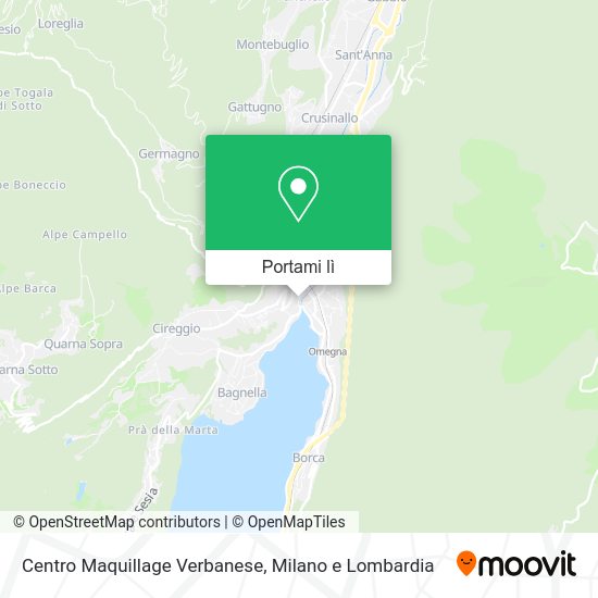 Mappa Centro Maquillage Verbanese