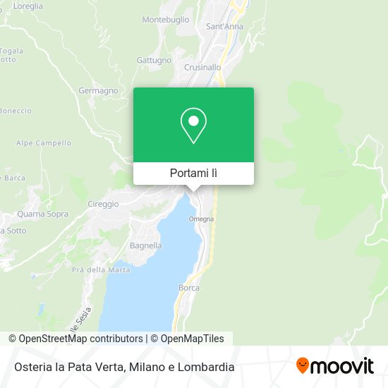 Mappa Osteria la Pata Verta