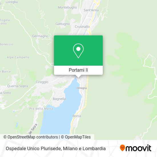 Mappa Ospedale Unico Plurisede