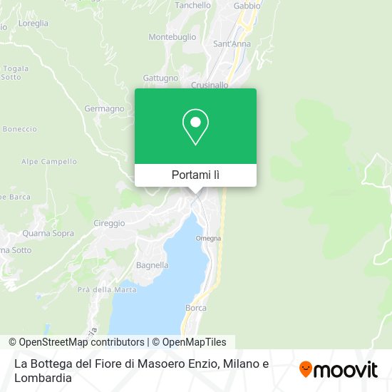 Mappa La Bottega del Fiore di Masoero Enzio