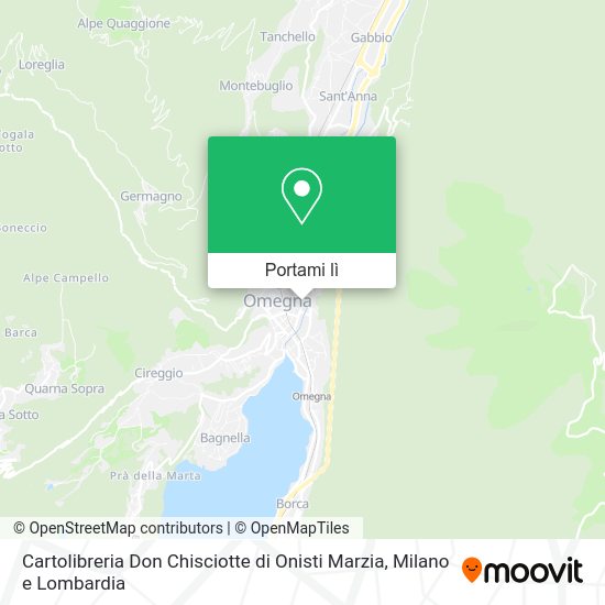 Mappa Cartolibreria Don Chisciotte di Onisti Marzia