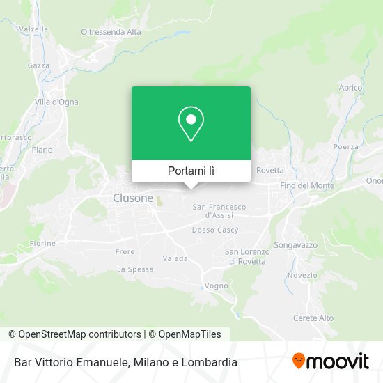 Mappa Bar Vittorio Emanuele