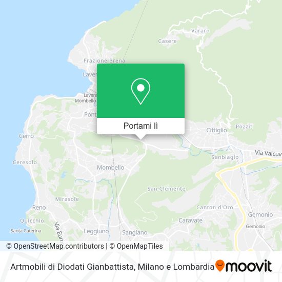 Mappa Artmobili di Diodati Gianbattista