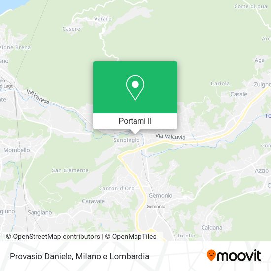 Mappa Provasio Daniele