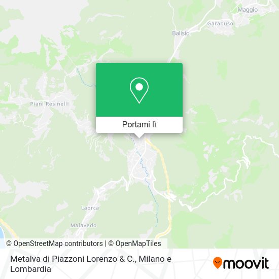 Mappa Metalva di Piazzoni Lorenzo & C.