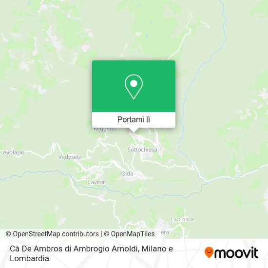 Mappa Cà De Ambros di Ambrogio Arnoldi