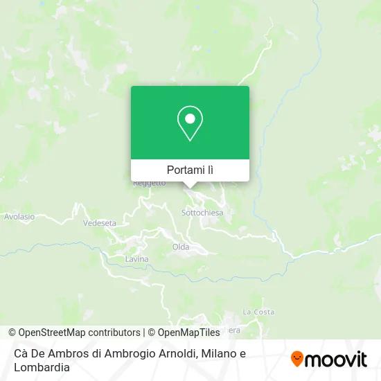 Mappa Cà De Ambros di Ambrogio Arnoldi