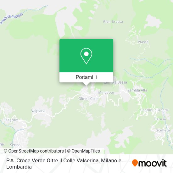 Mappa P.A. Croce Verde Oltre il Colle Valserina