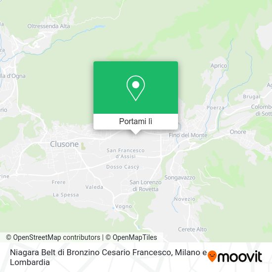 Mappa Niagara Belt di Bronzino Cesario Francesco