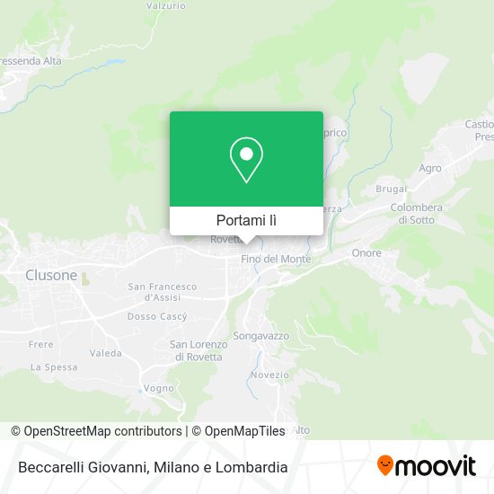 Mappa Beccarelli Giovanni