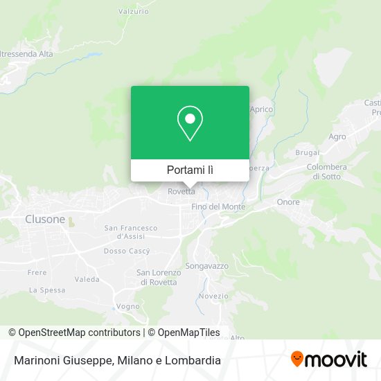 Mappa Marinoni Giuseppe