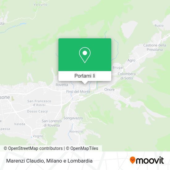 Mappa Marenzi Claudio