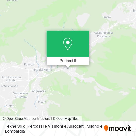Mappa Tekne Srl di Percassi e Visinoni e Associati