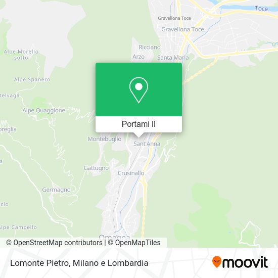 Mappa Lomonte Pietro