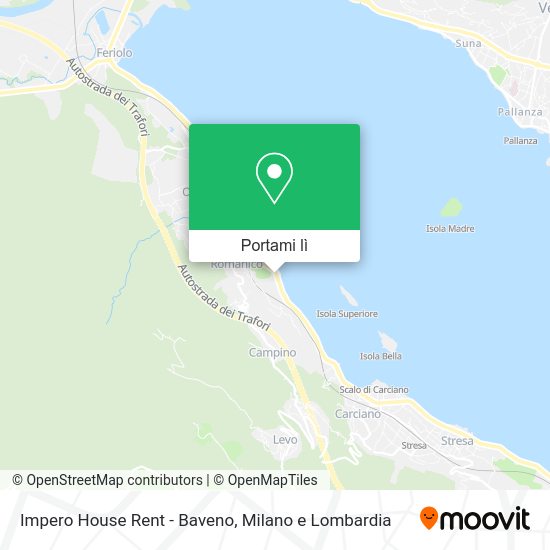 Mappa Impero House Rent - Baveno