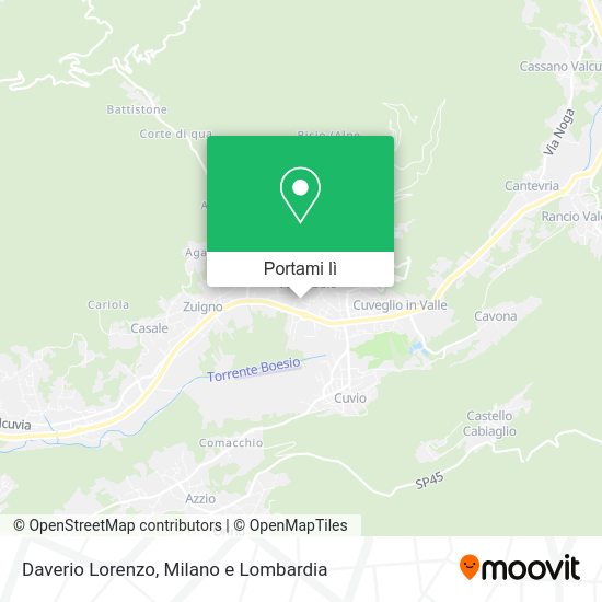 Mappa Daverio Lorenzo