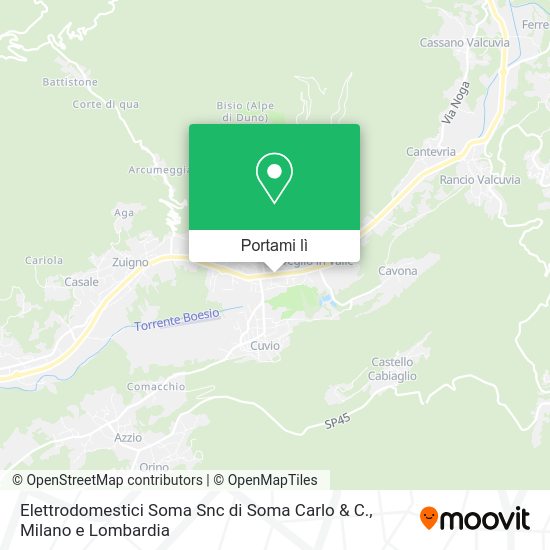 Mappa Elettrodomestici Soma Snc di Soma Carlo & C.
