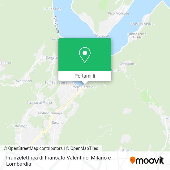 Mappa Franzelettrica di Fransato Valentino
