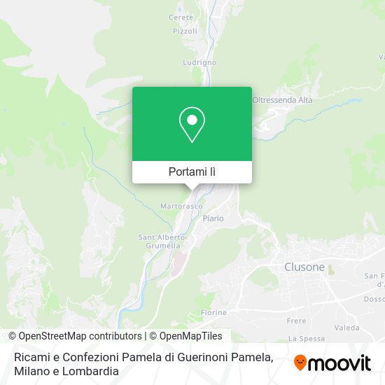 Mappa Ricami e Confezioni Pamela di Guerinoni Pamela