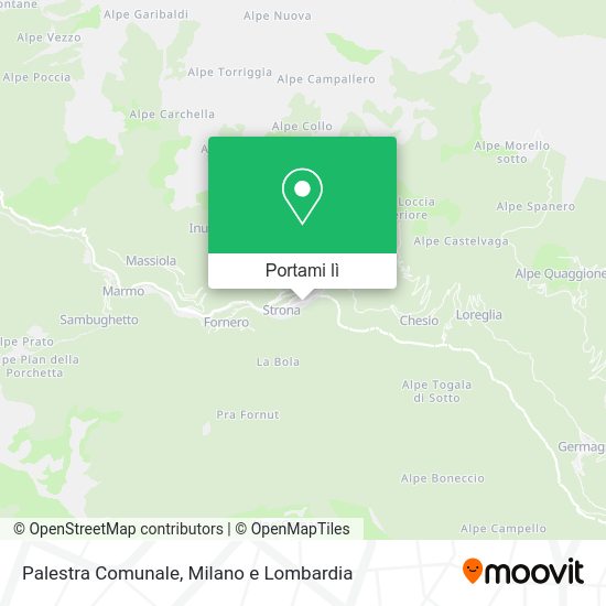 Mappa Palestra Comunale
