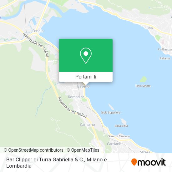 Mappa Bar Clipper di Turra Gabriella & C.