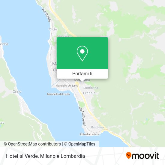 Mappa Hotel al Verde