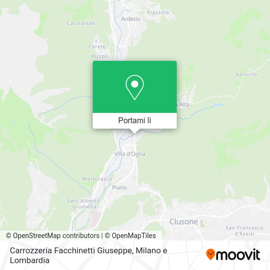 Mappa Carrozzeria Facchinetti Giuseppe