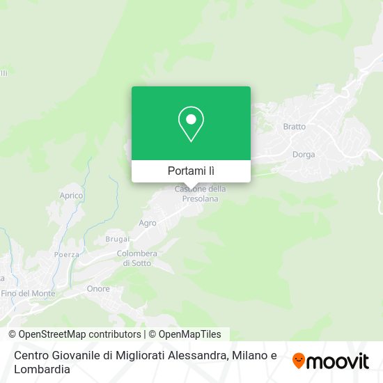 Mappa Centro Giovanile di Migliorati Alessandra