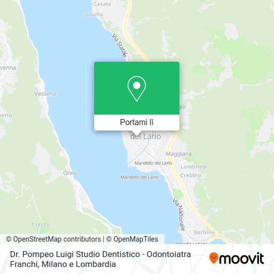 Mappa Dr. Pompeo Luigi Studio Dentistico - Odontoiatra Franchi