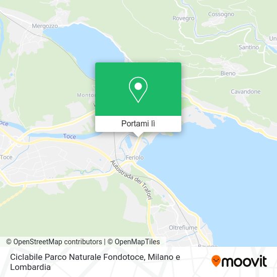 Mappa Ciclabile Parco Naturale Fondotoce