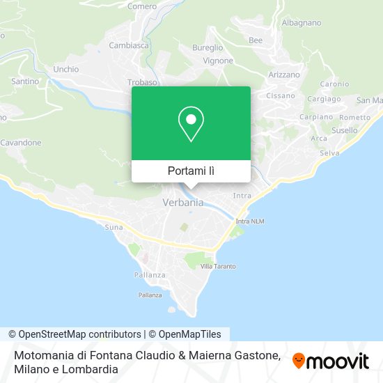 Mappa Motomania di Fontana Claudio & Maierna Gastone