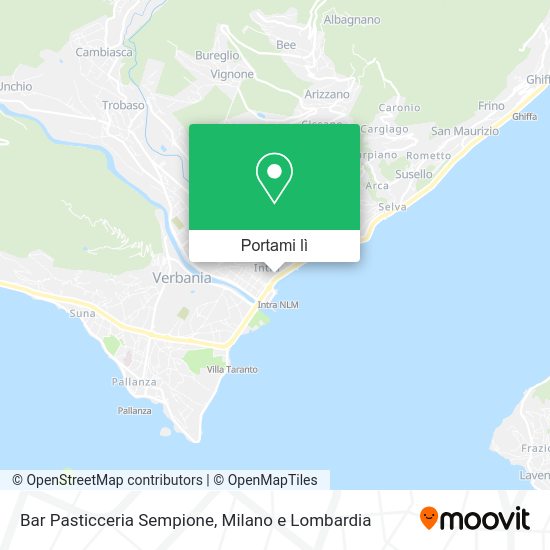 Mappa Bar Pasticceria Sempione