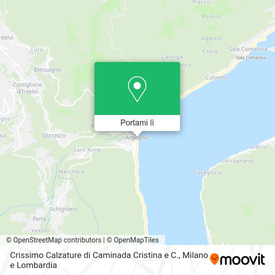 Mappa Crissimo Calzature di Caminada Cristina e C.