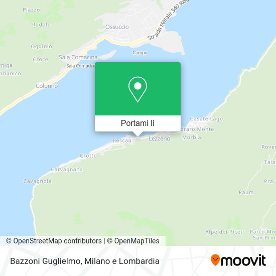 Mappa Bazzoni Guglielmo