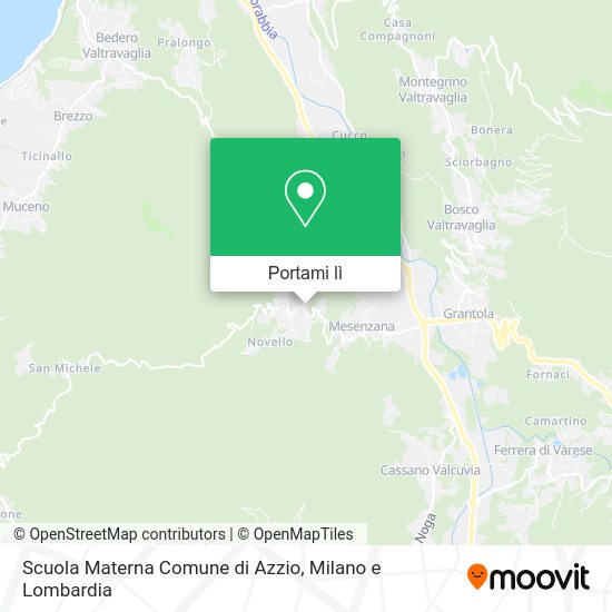 Mappa Scuola Materna Comune di Azzio