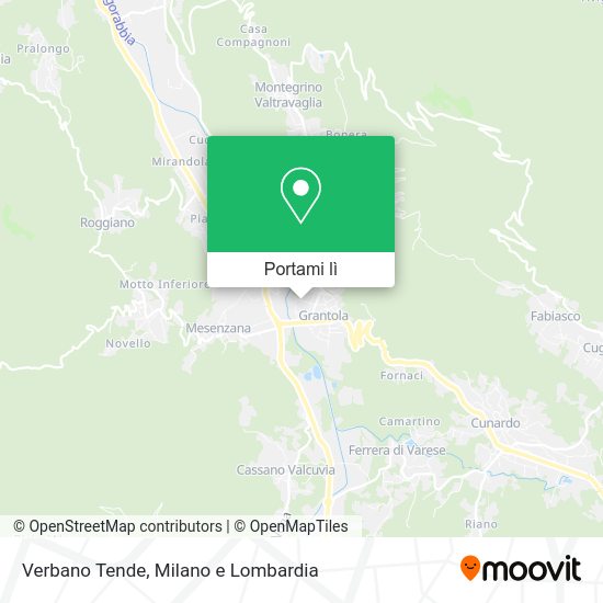 Mappa Verbano Tende