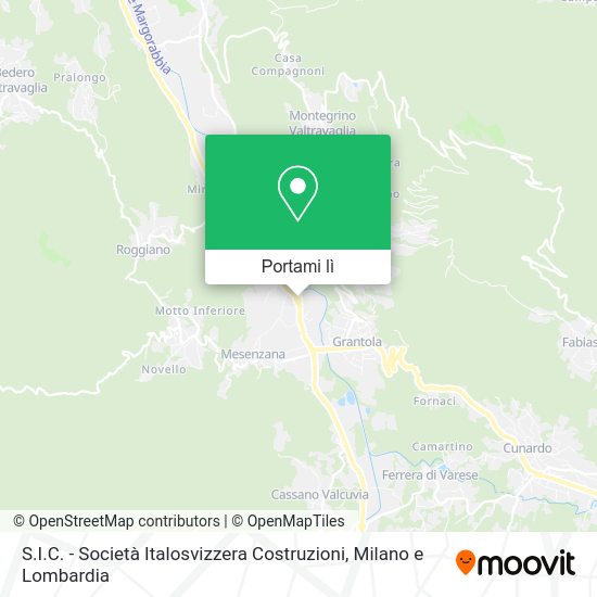 Mappa S.I.C. - Società Italosvizzera Costruzioni