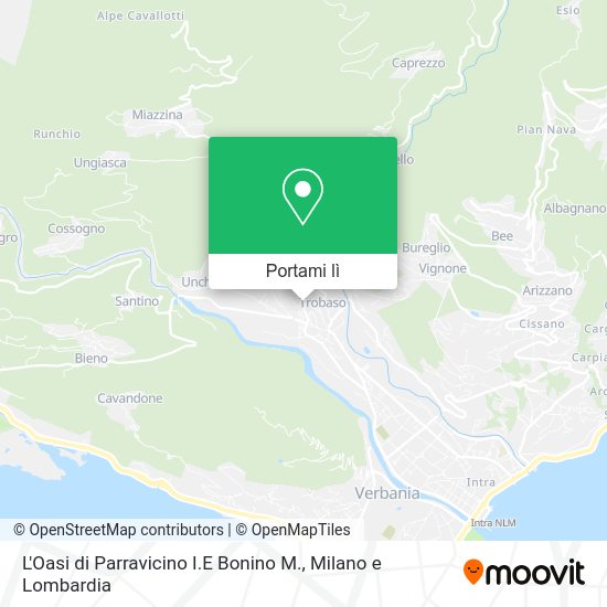 Mappa L'Oasi di Parravicino I.E Bonino M.