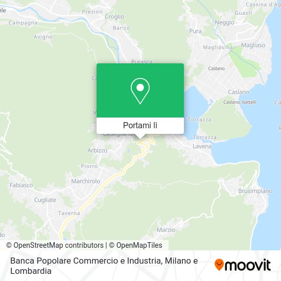 Mappa Banca Popolare Commercio e Industria