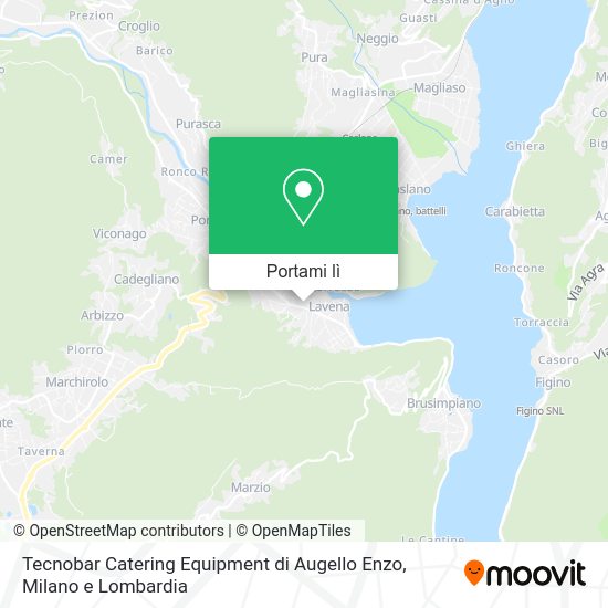 Mappa Tecnobar Catering Equipment di Augello Enzo